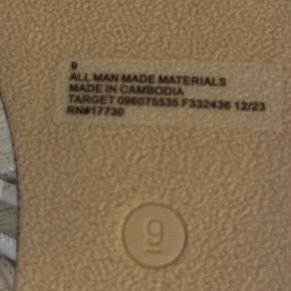 Universal Thread Strappy Slide Sandals Womens Size 9 Cream Summer - Picture 8 of 8